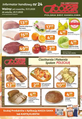 Społem Częstochowa - gazetka promocyjna Gazetka od czwartku 13.11 do wtorku 25.11