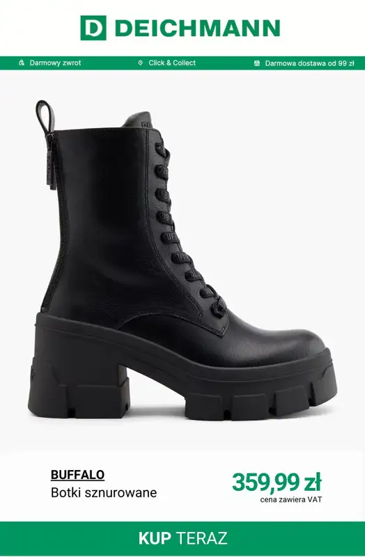 Deichmann - gazetka promocyjna Buty damskie Buffalo od środy 05.11  - strona 11