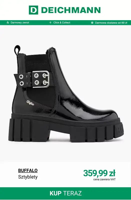Deichmann - gazetka promocyjna Buty damskie Buffalo od środy 05.11  - strona 12