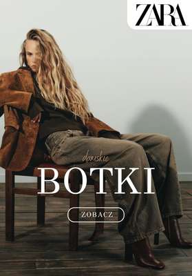 Zara - gazetka promocyjna Modne botki damskie od środy 05.11 