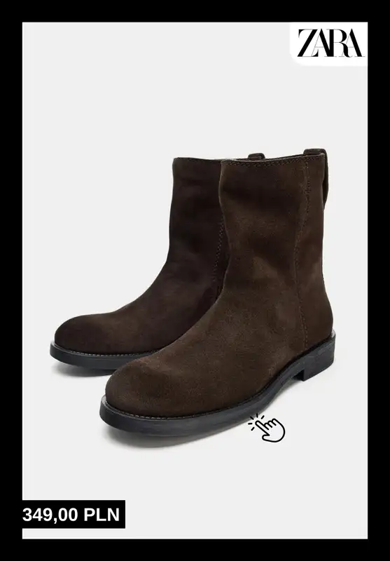 Zara - gazetka promocyjna Modne botki damskie od środy 05.11  - strona 11