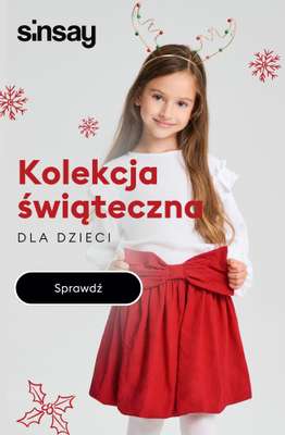 Sinsay - gazetka promocyjna Kolekcja świąteczna dla dzieci! od środy 05.11 do wtorku 11.11