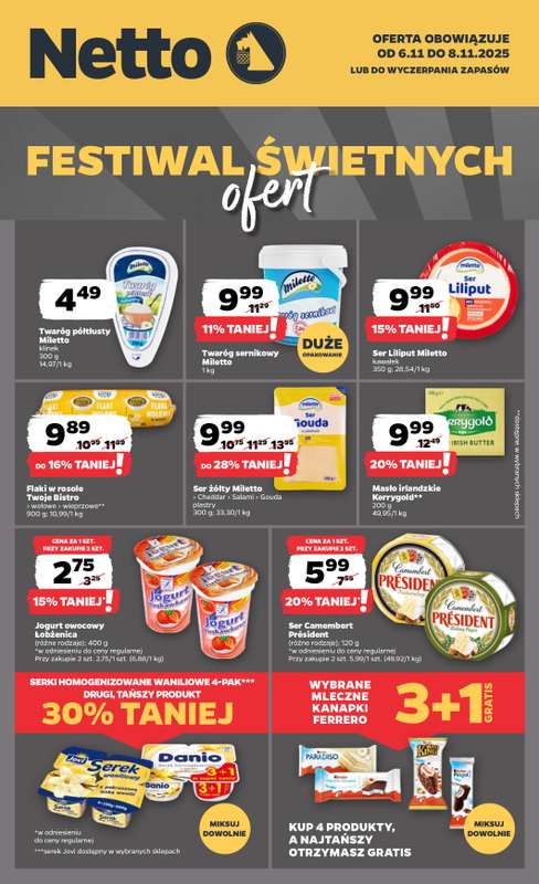 Netto - gazetka promocyjna Festiwal świetnych ofert w Netto! od czwartku 06.11 do soboty 08.11