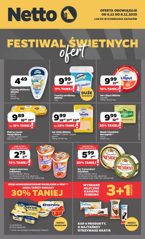 Netto - gazetka promocyjna Festiwal świetnych ofert w Netto!  