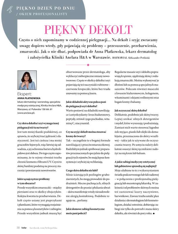 Hebe - gazetka promocyjna Magazyn od środy 05.11 do środy 31.12 - strona 38