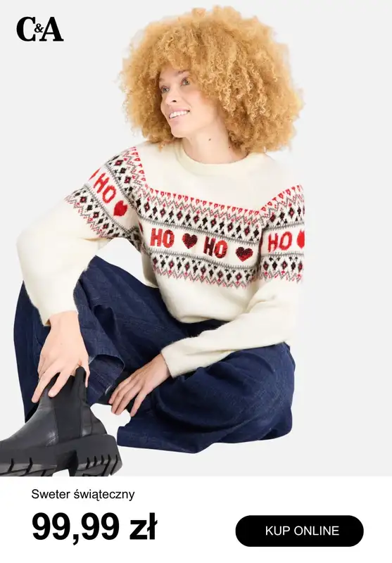C&A - gazetka promocyjna Swetry świąteczne od 99,99 zł od środy 05.11 do czwartku 13.11 - strona 4