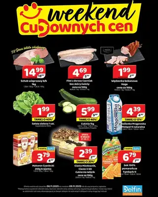 Delfin - gazetka promocyjna Weekend cudownych cen od czwartku 06.11 do niedzieli 09.11