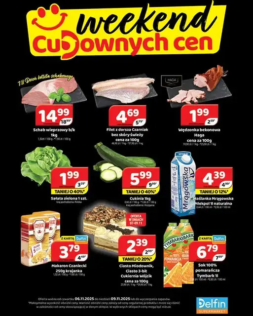 Delfin - gazetka promocyjna Weekend cudownych cen  