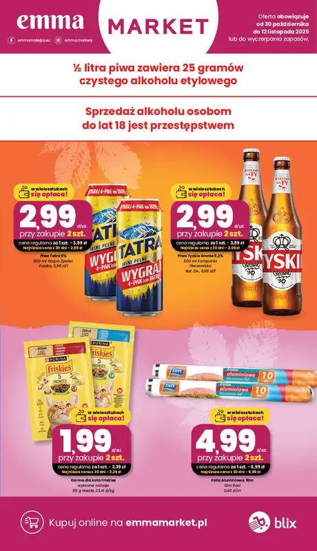 emma MARKET - gazetka promocyjna Gazetka od czwartku 30.10 do środy 12.11 - strona 6