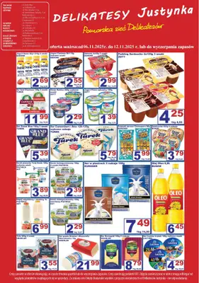 Delikatesy Justynka - gazetka promocyjna Gazetka od czwartku 06.11 do środy 12.11 - strona 2