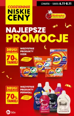 Biedronka - gazetka promocyjna Najlepsze promocje! od czwartku 06.11 do soboty 08.11