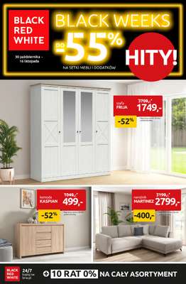 Black Red White - gazetka promocyjna Hity Black Weeks do -55% od czwartku 06.11 do niedzieli 16.11