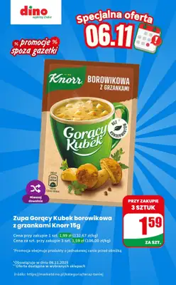 Dino - gazetka promocyjna Gorący Kubek - oferta na 06.11 | Promocje spoza gazetki od czwartku 06.11 do czwartku 06.11