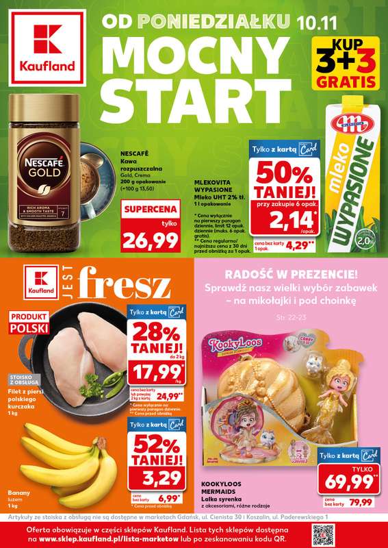 Kaufland - gazetka promocyjna Mocny Start od poniedziałku 10.11 do środy 12.11
