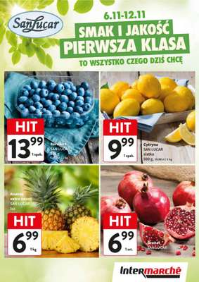 Intermarche - gazetka promocyjna Smak i jakość pierwsza klasa od czwartku 06.11 do środy 12.11