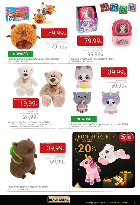 Smyk - gazetka promocyjna Katalog Smyk - BLACK WEEKS od czwartku 06.11 do wtorku 25.11 - strona 5