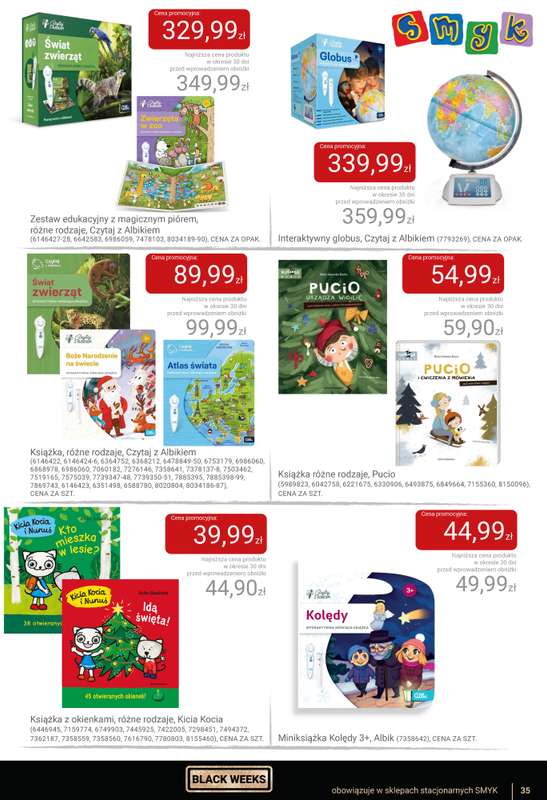 Smyk - gazetka promocyjna Katalog Smyk - BLACK WEEKS od czwartku 06.11 do wtorku 25.11 - strona 35