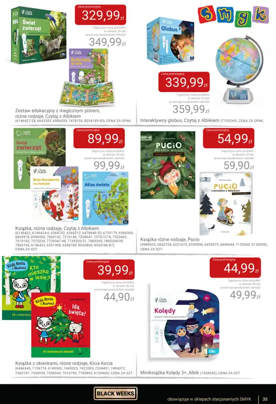Smyk - gazetka promocyjna Katalog Smyk - BLACK WEEKS od czwartku 06.11 do wtorku 25.11 - strona 35