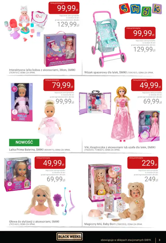 Smyk - gazetka promocyjna Katalog Smyk - BLACK WEEKS   - strona 3