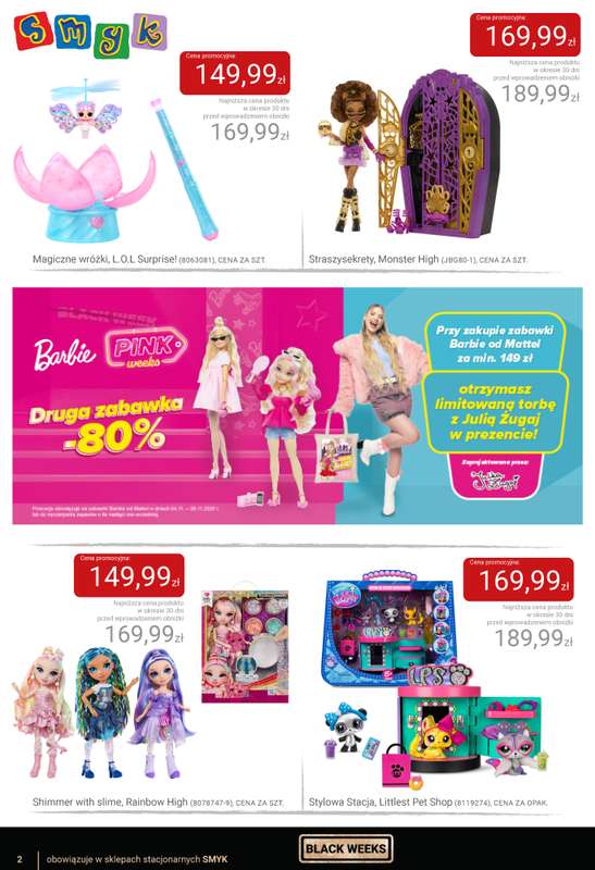 Smyk - gazetka promocyjna Katalog Smyk - BLACK WEEKS od czwartku 06.11 do wtorku 25.11 - strona 2