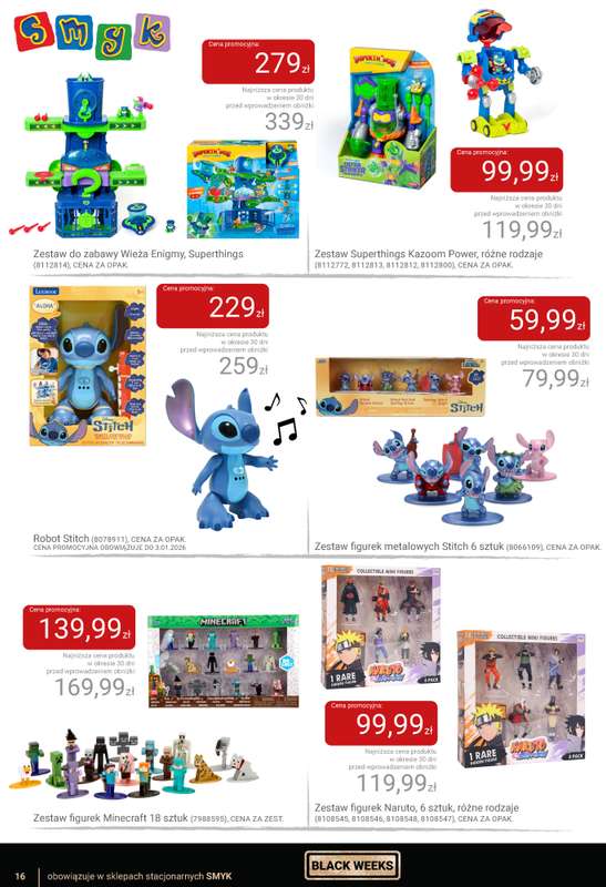 Smyk - gazetka promocyjna Katalog Smyk - BLACK WEEKS od czwartku 06.11 do wtorku 25.11 - strona 16