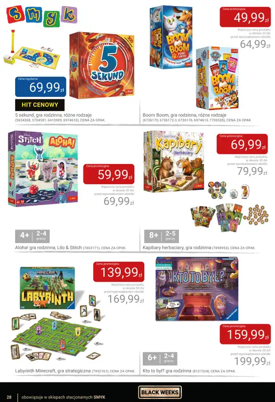 Smyk - gazetka promocyjna Katalog Smyk - BLACK WEEKS od czwartku 06.11 do wtorku 25.11 - strona 28