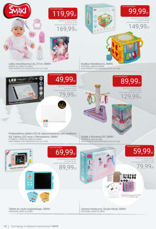 Smyk - gazetka promocyjna Katalog Smyk - BLACK WEEKS od czwartku 06.11 do wtorku 25.11 - strona 12