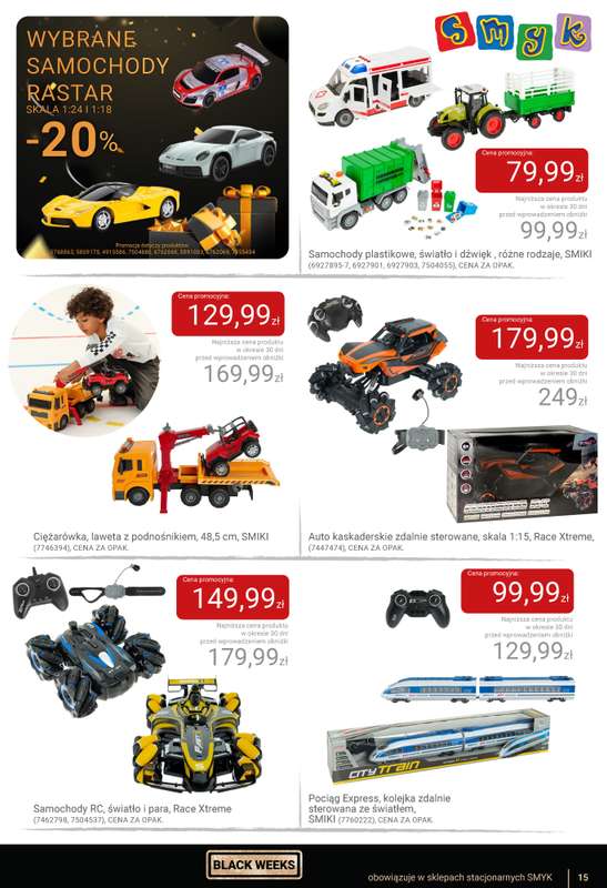 Smyk - gazetka promocyjna Katalog Smyk - BLACK WEEKS od czwartku 06.11 do wtorku 25.11 - strona 15