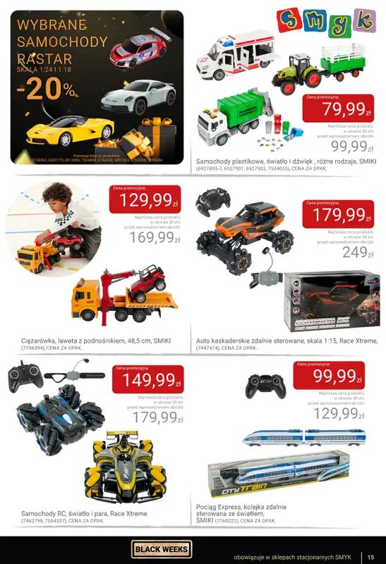 Smyk - gazetka promocyjna Katalog Smyk - BLACK WEEKS od czwartku 06.11 do wtorku 25.11 - strona 15