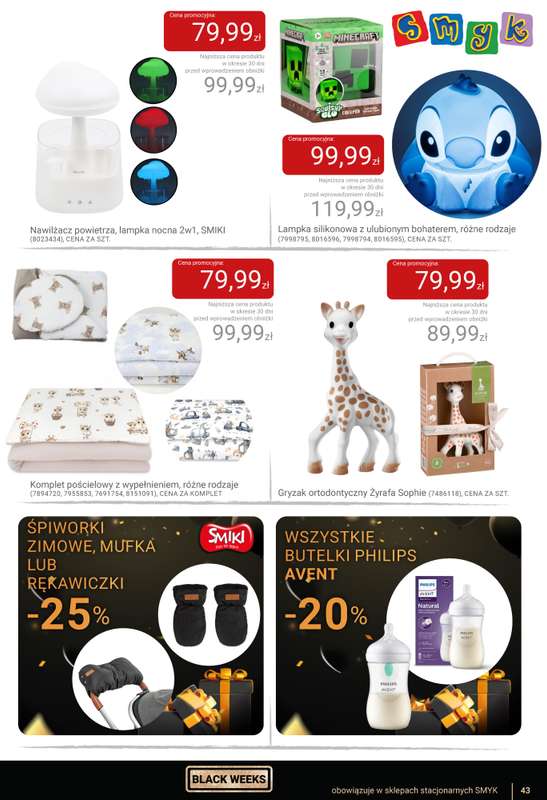 Smyk - gazetka promocyjna Katalog Smyk - BLACK WEEKS od czwartku 06.11 do wtorku 25.11 - strona 43