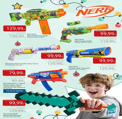 Wyrzutnia NERF Minecraft Diamond