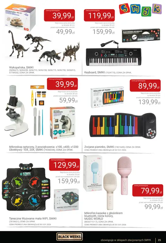 Smyk - gazetka promocyjna Katalog Smyk - BLACK WEEKS od czwartku 06.11 do wtorku 25.11 - strona 25