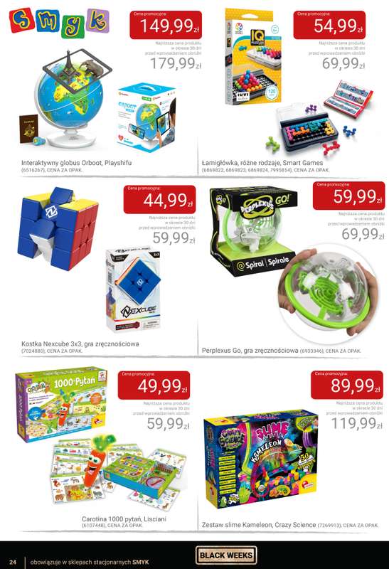 Smyk - gazetka promocyjna Katalog Smyk - BLACK WEEKS od czwartku 06.11 do wtorku 25.11 - strona 24