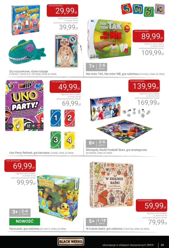 Smyk - gazetka promocyjna Katalog Smyk - BLACK WEEKS od czwartku 06.11 do wtorku 25.11 - strona 29