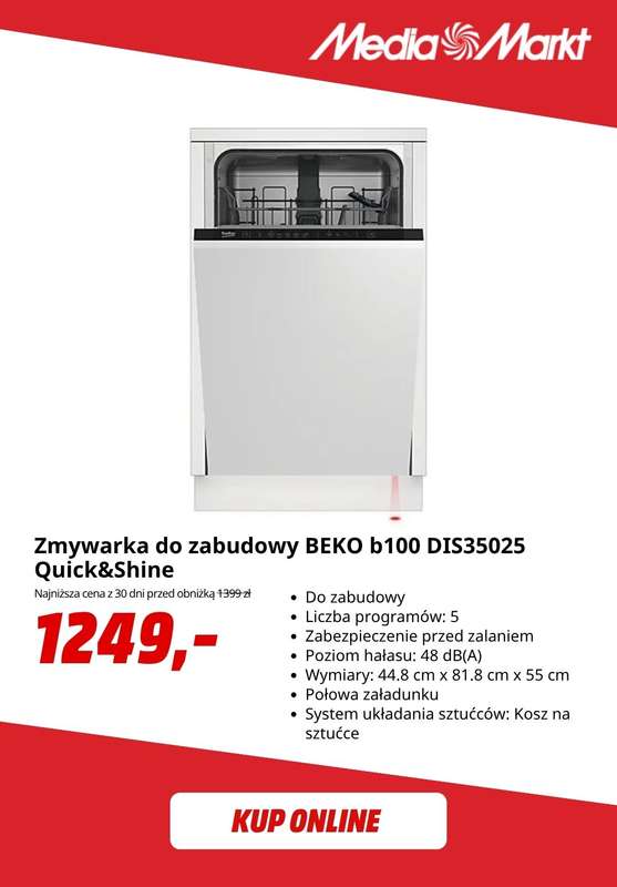 Media Markt - gazetka promocyjna -50% na drugi tańszy produkt Beko od czwartku 06.11 do niedzieli 16.11 - strona 4