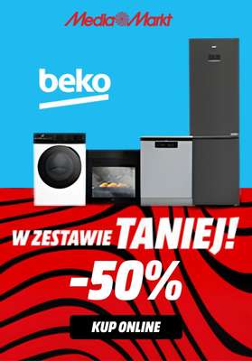 Media Markt - gazetka promocyjna -50% na drugi tańszy produkt Beko od czwartku 06.11 do niedzieli 16.11