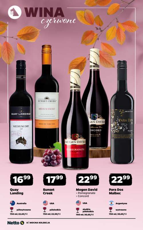 Netto - gazetka promocyjna Mocna Kolekcja - Wina od poniedziałku 10.11 do soboty 22.11 - strona 8