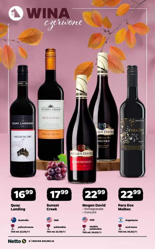 Netto - gazetka promocyjna Mocna Kolekcja - Wina od poniedziałku 10.11 do soboty 22.11 - strona 8