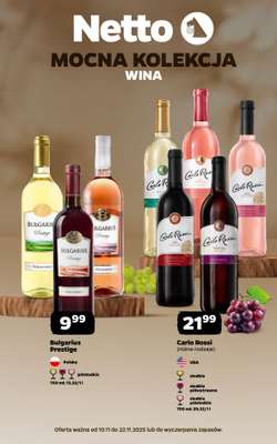 Netto - gazetka promocyjna Mocna Kolekcja - Wina od poniedziałku 10.11 do soboty 22.11