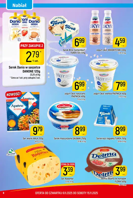 Delikatesy Piotruś Pan - gazetka promocyjna Gazetka od czwartku 06.11 do soboty 15.11 - strona 8