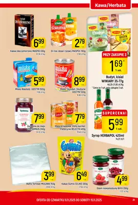 Delikatesy Piotruś Pan - gazetka promocyjna Gazetka od czwartku 06.11 do soboty 15.11 - strona 21