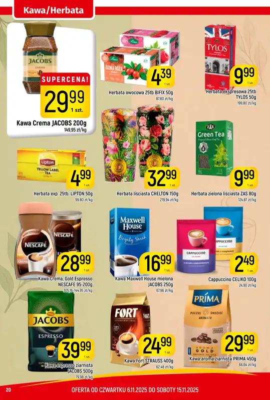 Delikatesy Piotruś Pan - gazetka promocyjna Gazetka od czwartku 06.11 do soboty 15.11 - strona 20