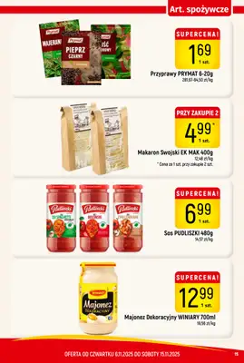 Delikatesy Piotruś Pan - gazetka promocyjna Gazetka od czwartku 06.11 do soboty 15.11 - strona 15