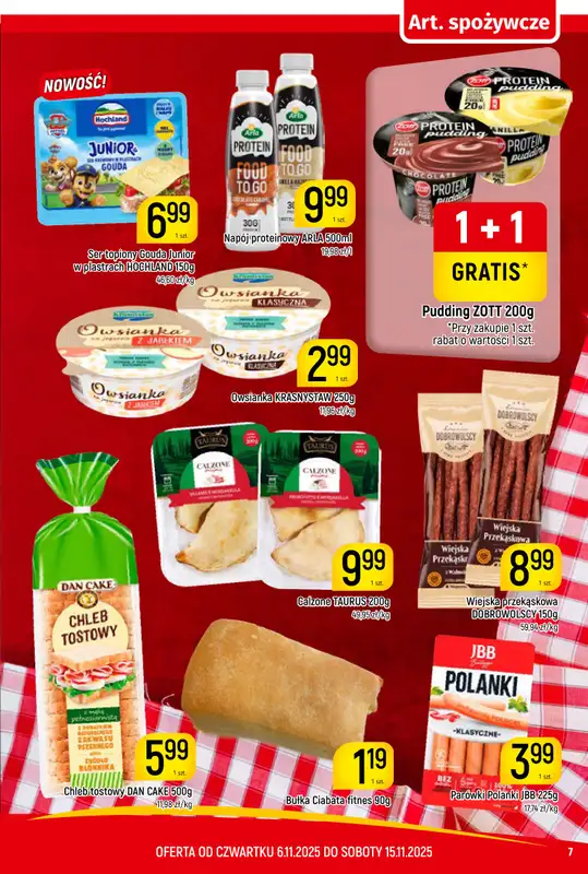 Delikatesy Piotruś Pan - gazetka promocyjna Gazetka od czwartku 06.11 do soboty 15.11 - strona 7