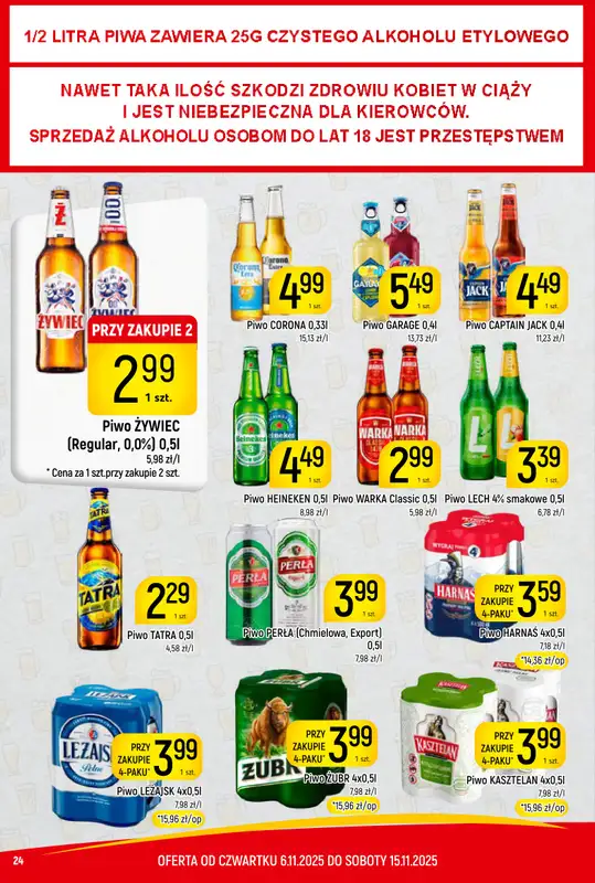 Delikatesy Piotruś Pan - gazetka promocyjna Gazetka od czwartku 06.11 do soboty 15.11 - strona 24