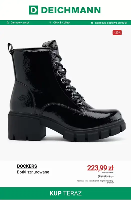 Deichmann - gazetka promocyjna Botki damskie z wyprzedaży od piątku 07.11  - strona 3