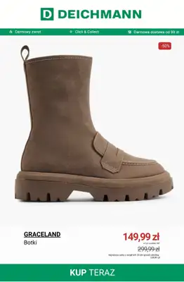 Deichmann - gazetka promocyjna Botki damskie z wyprzedaży od piątku 07.11  - strona 8