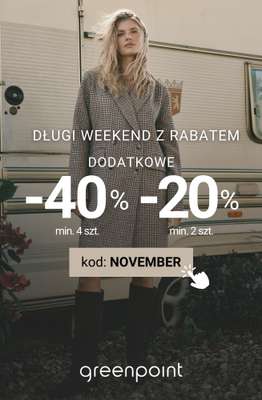 Greenpoint - gazetka promocyjna -40% przy zakupie min. 4 sztuk od czwartku 06.11 