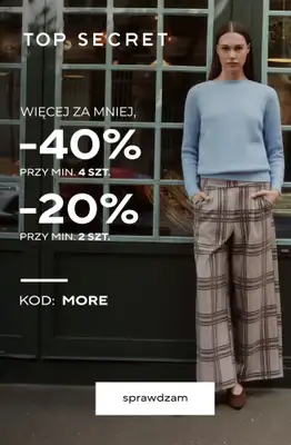 Top Secret - gazetka promocyjna -40% przy zakupie 4 produktów od czwartku 06.11 do środy 12.11