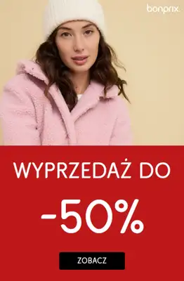 bonprix - gazetka promocyjna Wyprzedaż do -50% dla całej rodziny od czwartku 06.11 